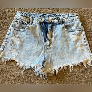 SHEIN Light Blue Jean Shorts Size Large